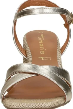 Tamaris Sandalen Hak Goudkleur Sale