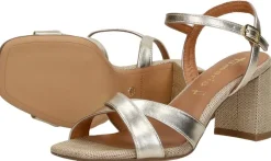 Tamaris Sandalen Hak Goudkleur Sale