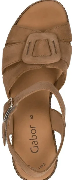 Gabor Sandalen Hak Cognac Best