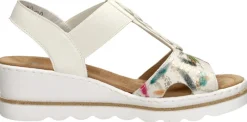 Rieker Sandalen Hak Wit Hot