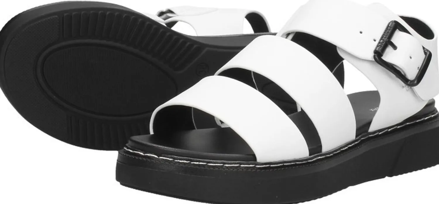 S.Oliver Sandalen Plat Wit Fashion