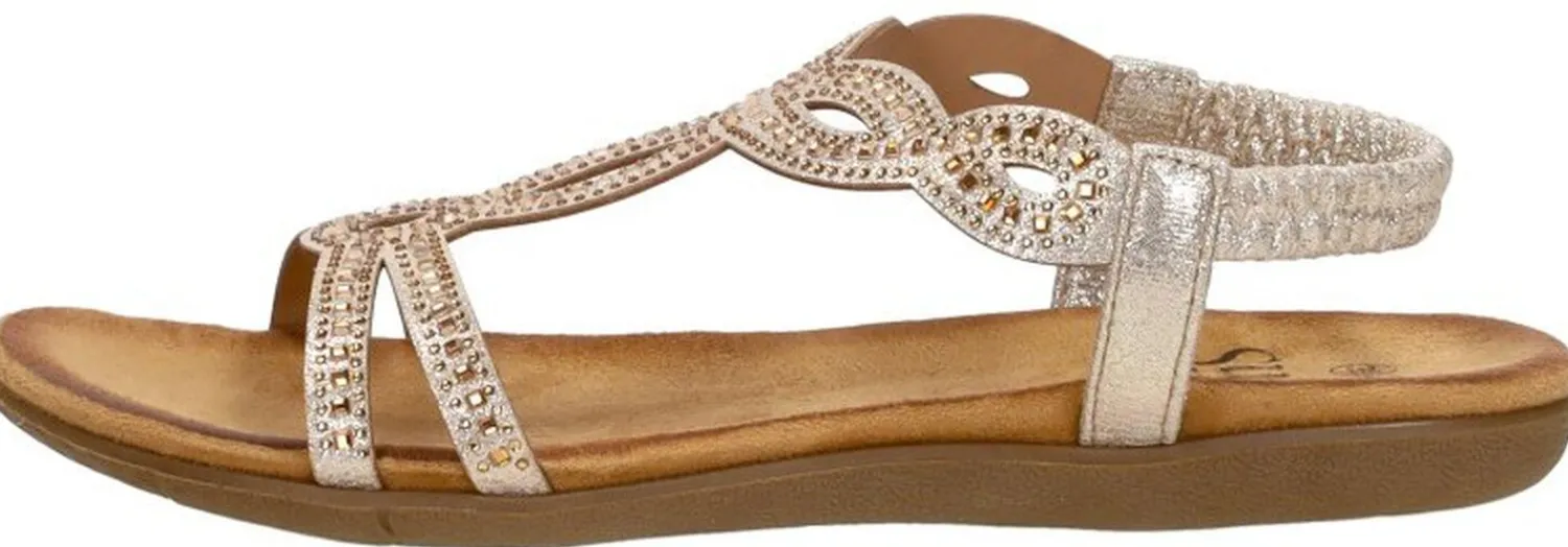 Sub55 Sandalen Plat Goudkleur Hot