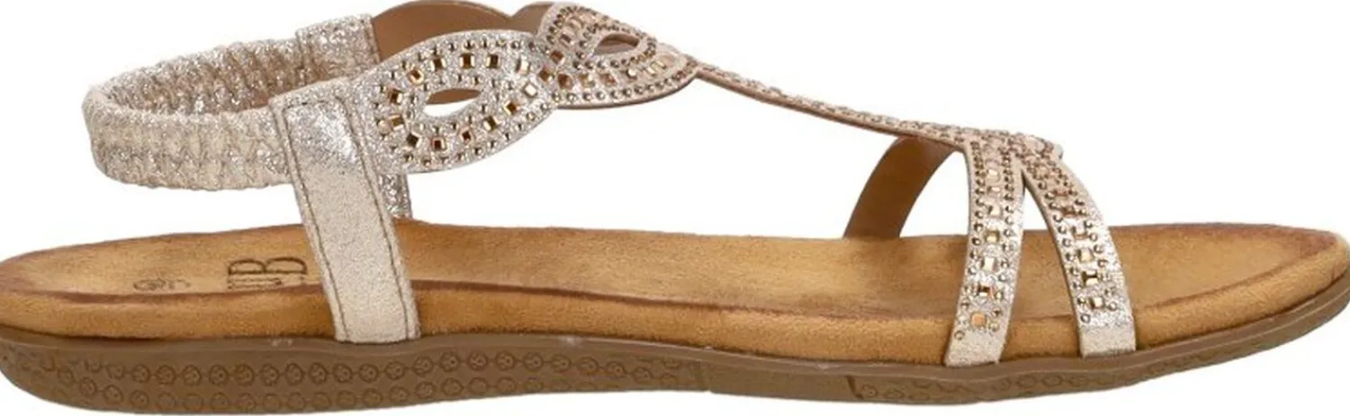 Sub55 Sandalen Plat Goudkleur Hot