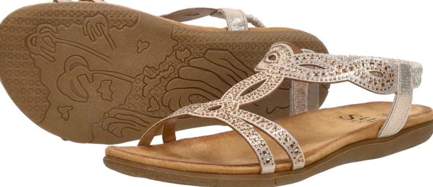 Sub55 Sandalen Plat Goudkleur Hot