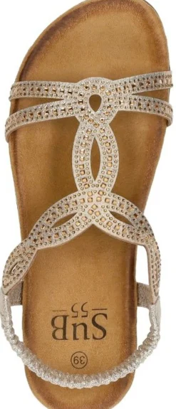 Sub55 Sandalen Plat Goudkleur Hot