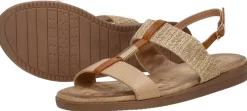 Sub55 Sandalen Plat Beige Sale