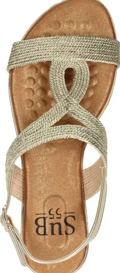 Sub55 Sandalen Plat Taupe Fashion