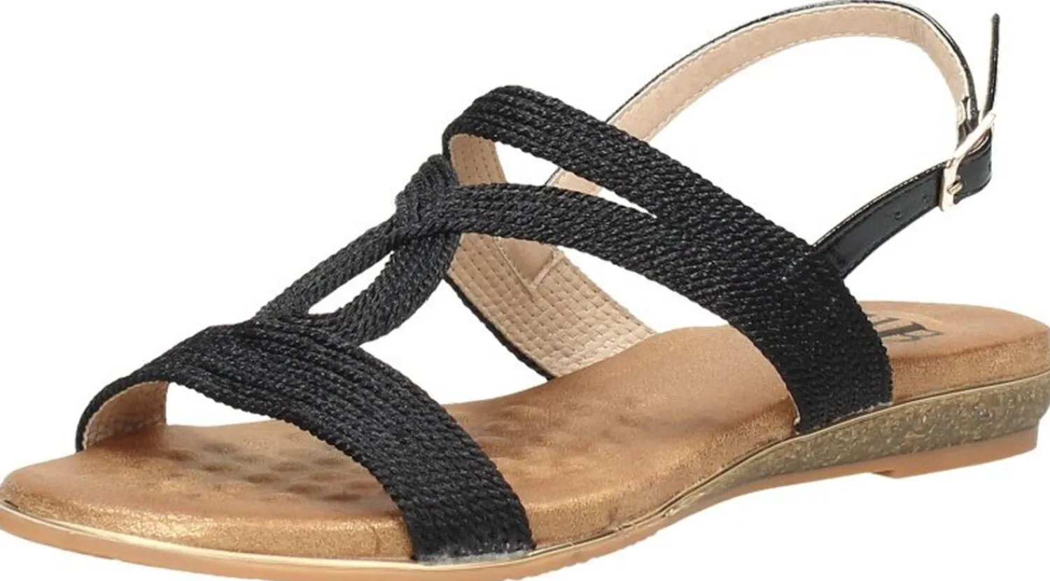 Sub55 Sandalen Plat Zwart Hot