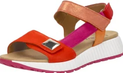 Gabor Sandalen Plat Oranje Hot