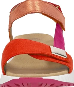 Gabor Sandalen Plat Oranje Hot