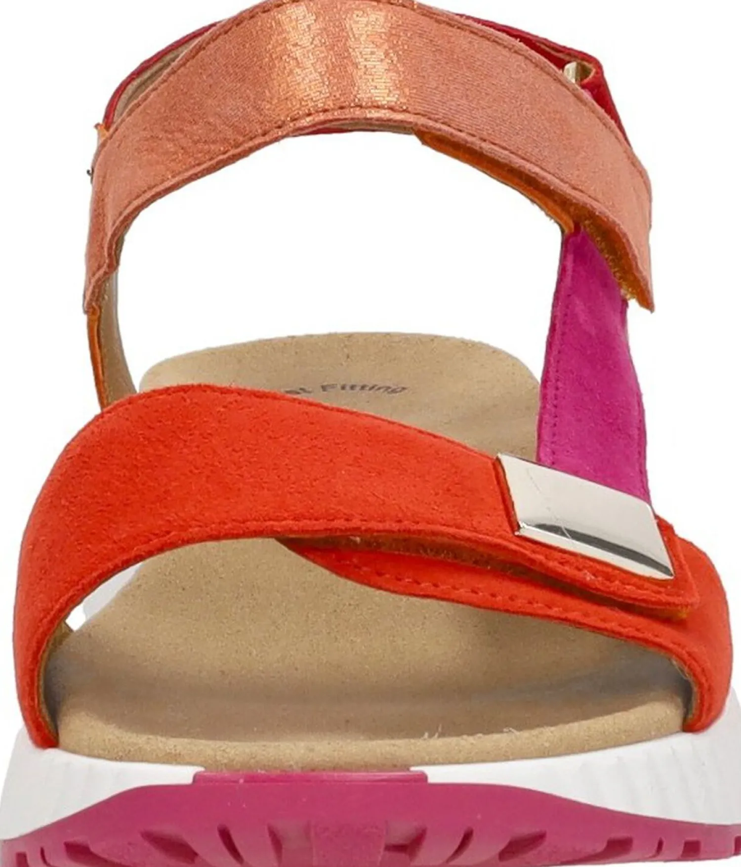 Gabor Sandalen Plat Oranje Hot