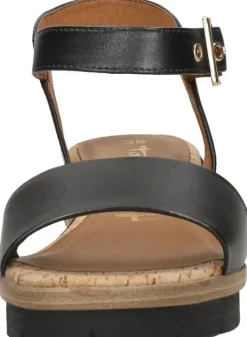 Tamaris Sandalen Plat Zwart New