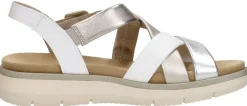 Remonte Sandalen Plat Wit Hot