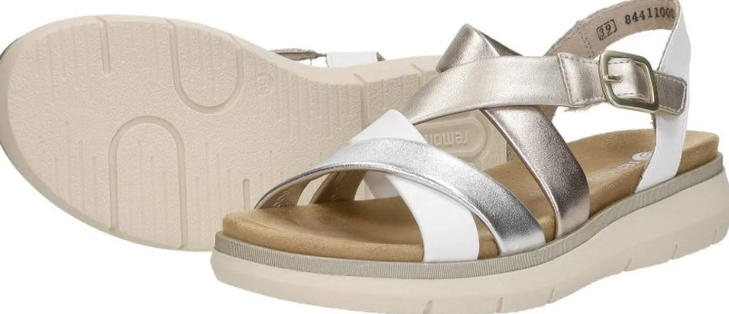 Remonte Sandalen Plat Wit Hot
