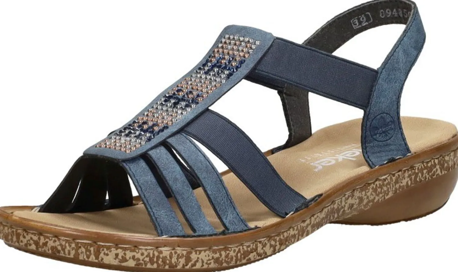 Rieker Sandalen Plat Blauw Hot