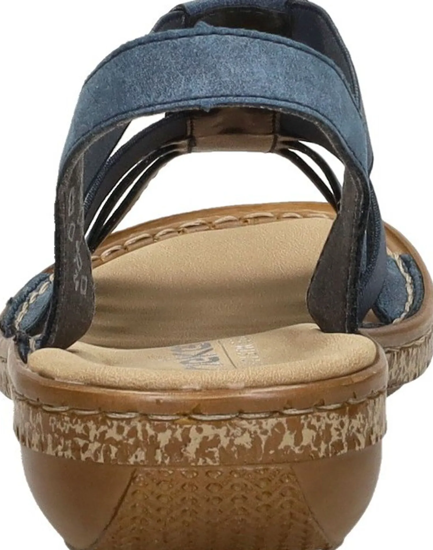 Rieker Sandalen Plat Blauw Hot