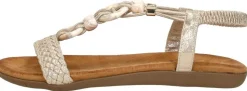 Sub55 Sandalen Plat Goudkleur New