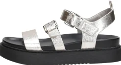 Tamaris Sandalen Plat Zilverkleur Hot