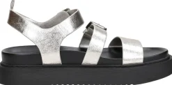 Tamaris Sandalen Plat Zilverkleur Hot
