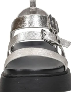 Tamaris Sandalen Plat Zilverkleur Hot