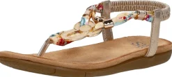 Sub55 Sandalen Plat Goudkleur Clearance