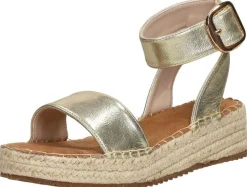 Sub55 Sandalen Plat Goudkleur Discount