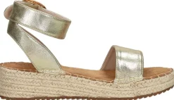 Sub55 Sandalen Plat Goudkleur Discount