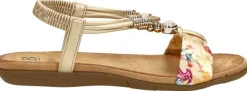 Sub55 Sandalen Plat Goudkleur New