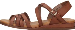 Red Rag Sandalen Plat Cognac Fashion