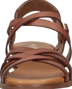 Red Rag Sandalen Plat Cognac Fashion