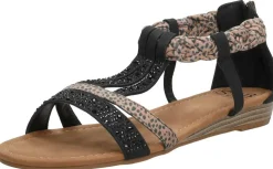 Sub55 Sandalen Plat Zwart Fashion