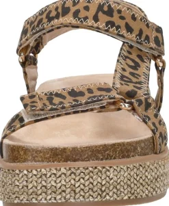 Sub55 Sandalen Plat Beige Hot