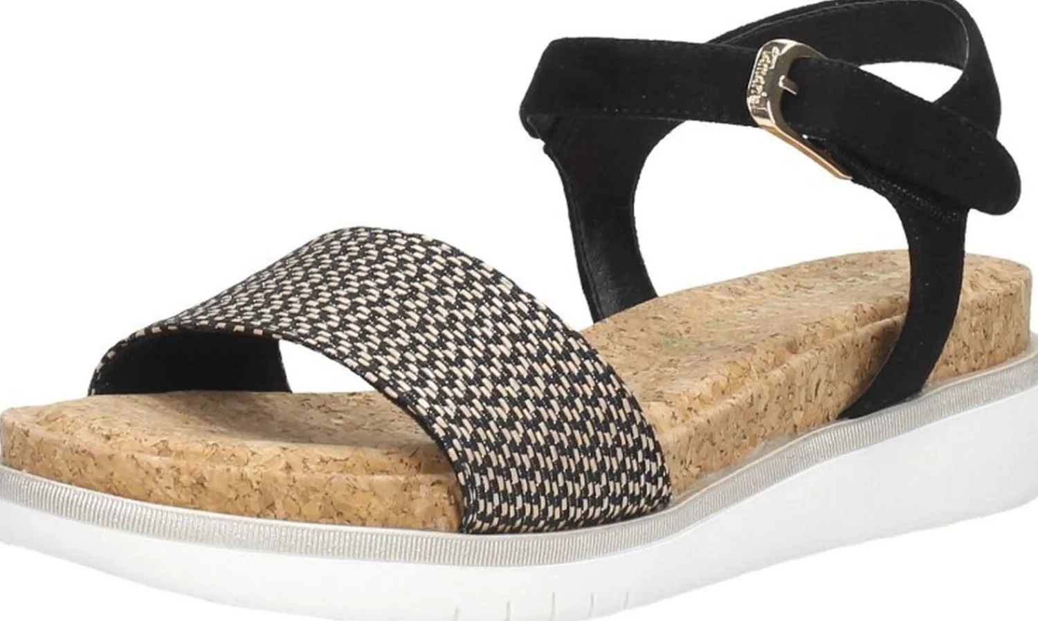 Tamaris Sandalen Plat Zwart New