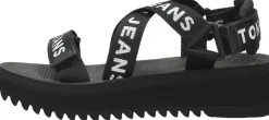 Tommy Hilfiger Sandalen Plat Zwart Online