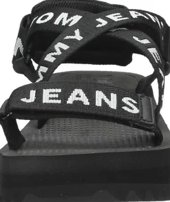 Tommy Hilfiger Sandalen Plat Zwart Online