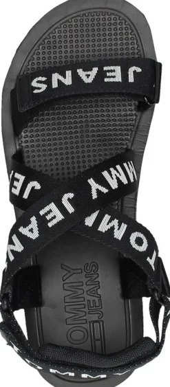 Tommy Hilfiger Sandalen Plat Zwart Online