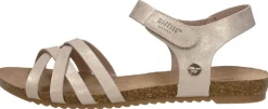 Mustang Sandalen Plat Goudkleur Outlet