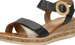 Remonte Sandalen Plat Zwart Hot