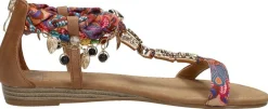 Sub55 Sandalen Plat Cognac Sale