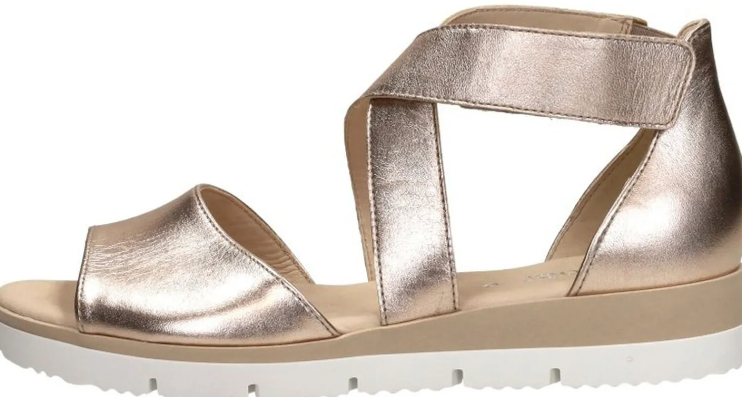 Gabor Sandalen Plat Goudkleur Clearance