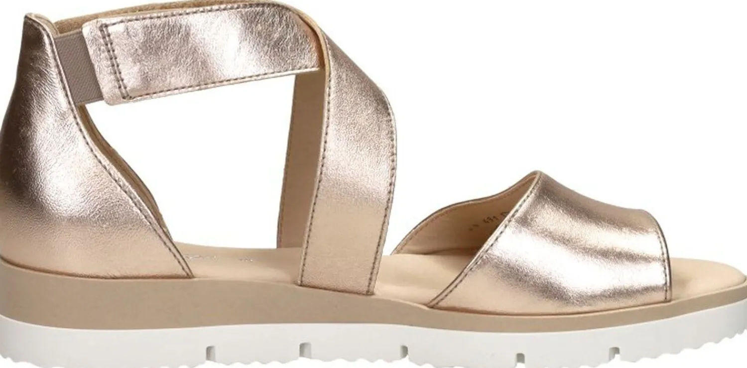 Gabor Sandalen Plat Goudkleur Clearance