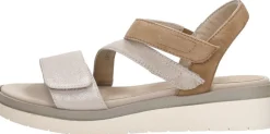 Tamaris Comfort Sandalen Plat Beige Best
