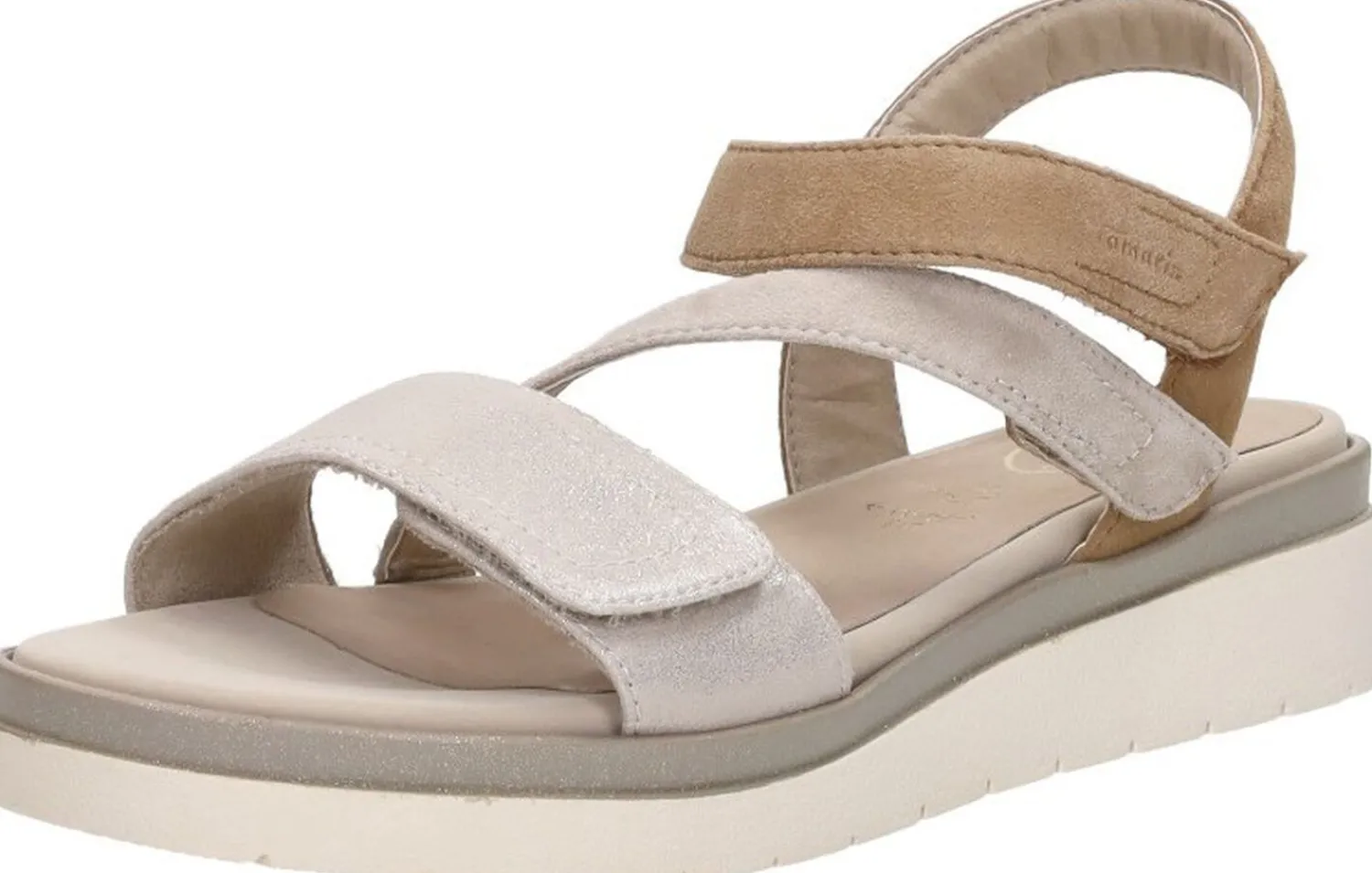 Tamaris Comfort Sandalen Plat Beige Best
