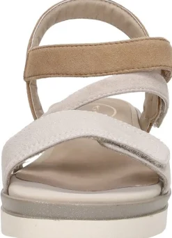 Tamaris Comfort Sandalen Plat Beige Best