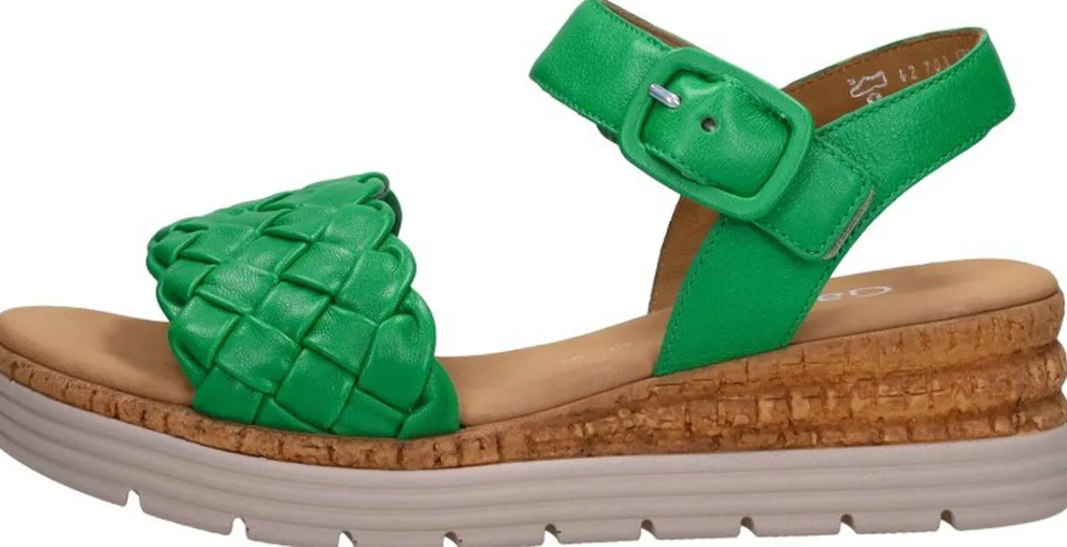 Gabor Sandalen Plat Groen Hot