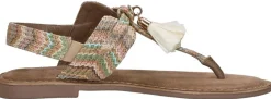 Lazamani Sandalen Plat Beige Discount