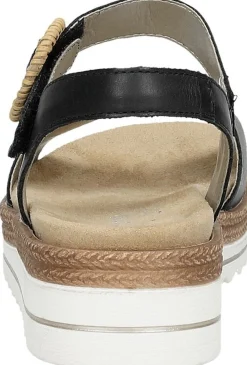 Remonte Sandalen Plat Zwart Best