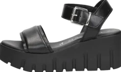 Tamaris Sandalen Plat Zwart Sale