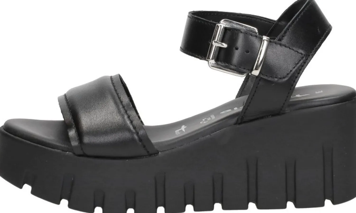 Tamaris Sandalen Plat Zwart Sale