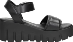 Tamaris Sandalen Plat Zwart Sale